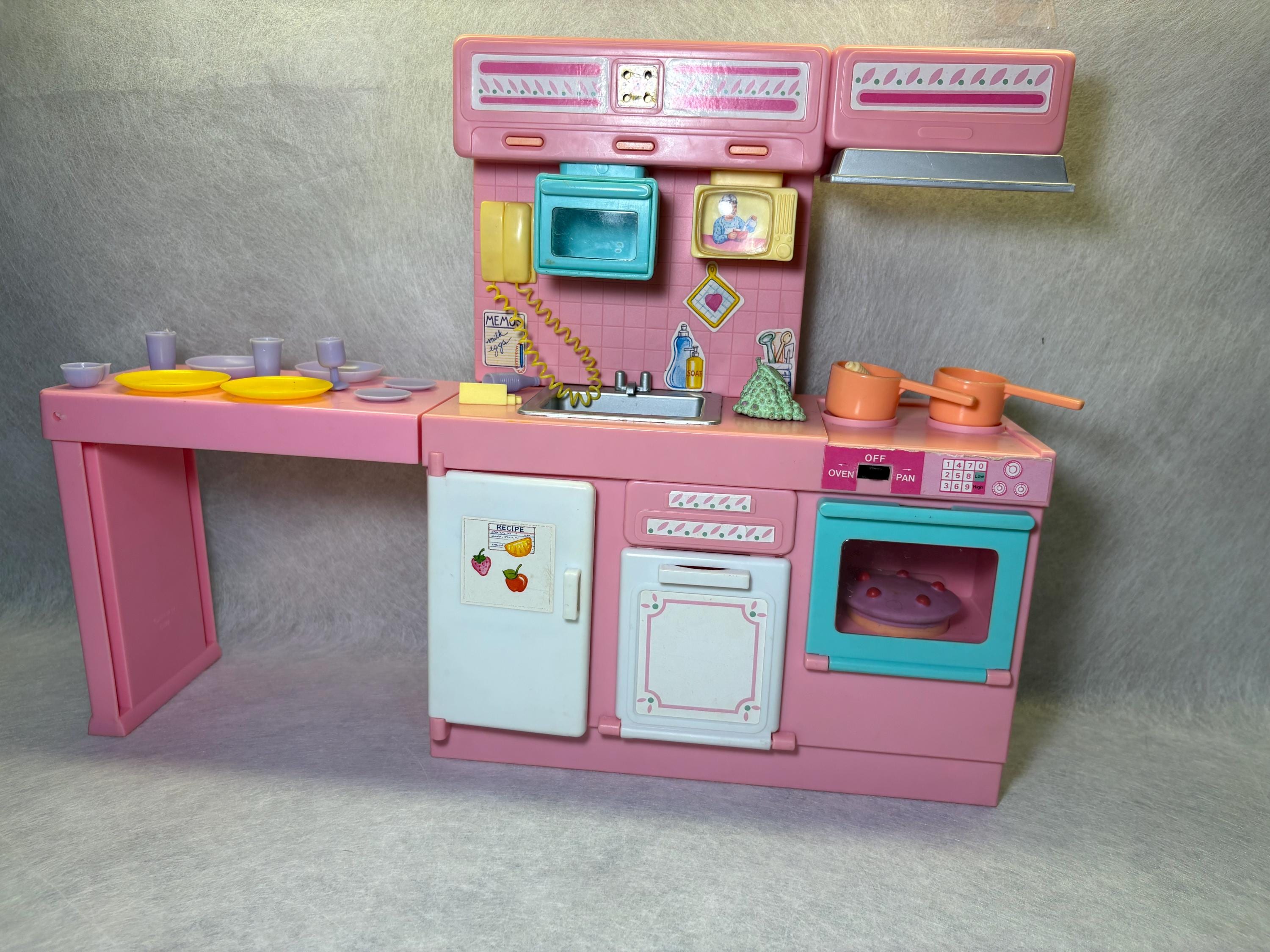Meritus Vintage 1990's Light N Sound Barbie Kitchen - Etsy