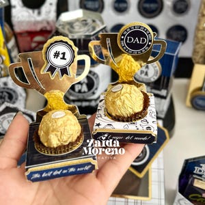 Mini Ferrero Trophy Holder / Gift for Dad / Happy Father's Day / Father's Day / Stationery / Digital File in Studio, SVG, PNG, and PDF Format