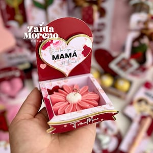 Mother's Day Flower Candle Box/ Happy Mother's Day/ Mom/ Digital File in Studio, SVG, PNG, and PDF Format