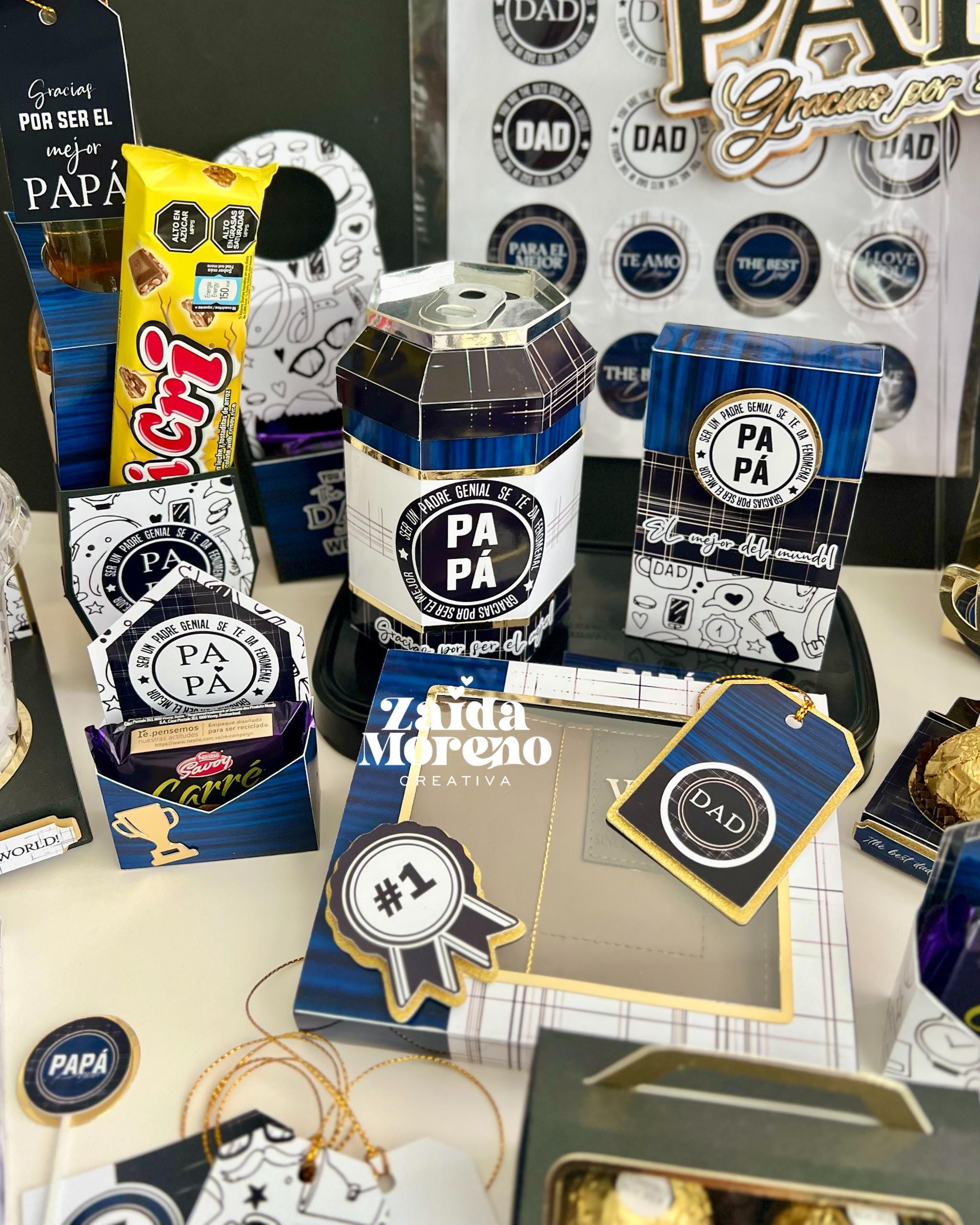 Colección papelería día del padre/regalos corporativos /cajas para papá