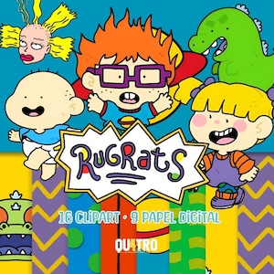Rugrats Digital Kit – Cliparts, Digital Papers