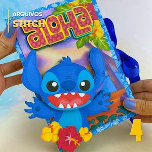 Caja Invitación Lilo y Stitch – Archivo Digital para Recorte