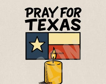 Gebet für Texas PNG: Texas Stark, Guadalupe Fluss Clip Art (Digitaler Download