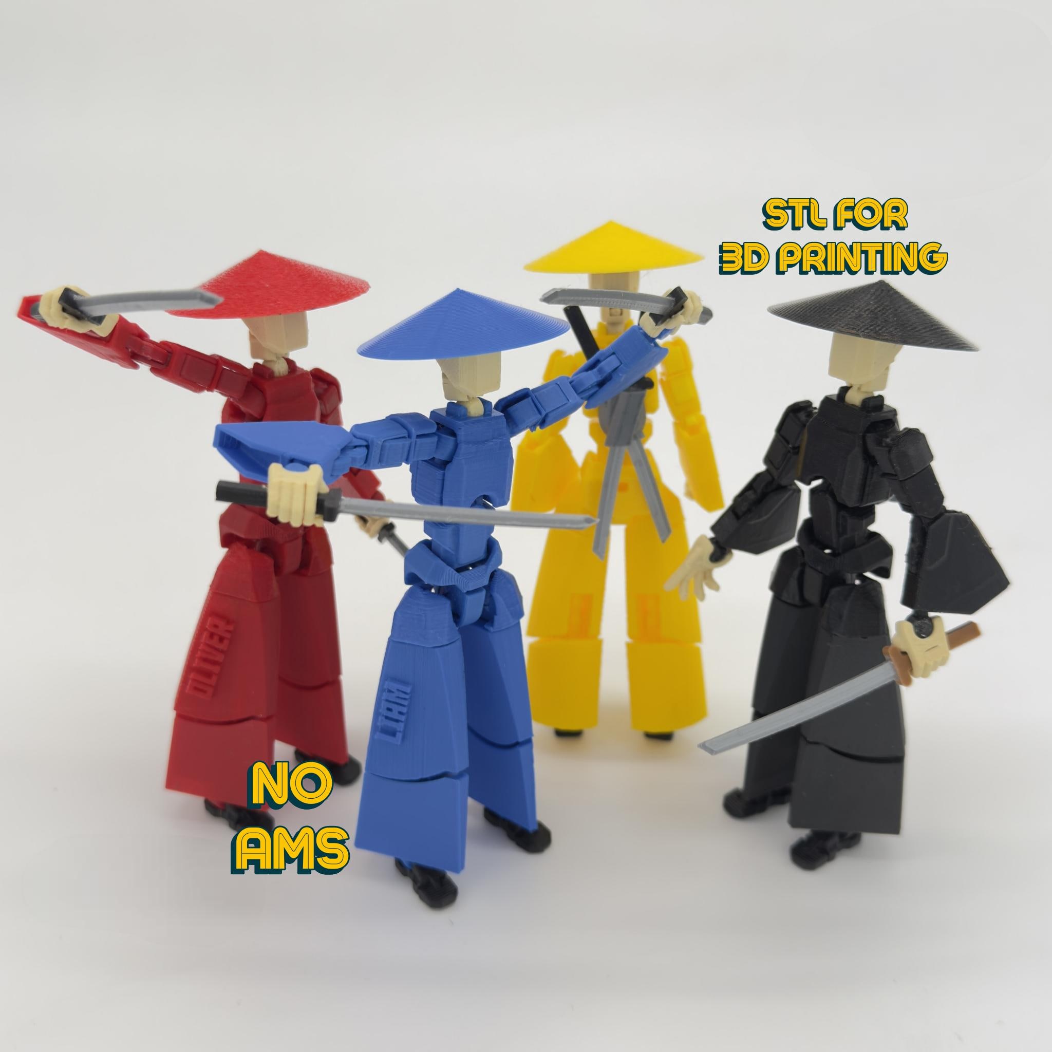 Samurai Action Figure 3D Print File, Dummy 13, T13 - Etsy