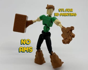 Sandman Action Figure, 3D Print File, Dummy 13, T13