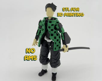 Demon Slayer Action Figure 3D Print File, Dummy 13, T13