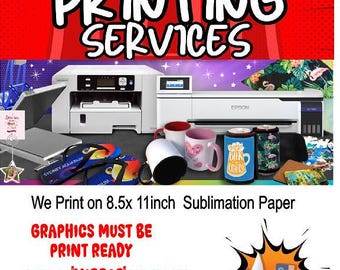 Sublimation paper printing for mugs Tshirts custom gifts