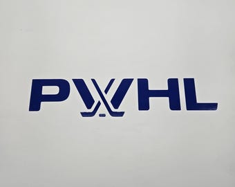 PWHL vinyl die cut sticker Weatherproof 9.5x 2 Car window lap top Boston Minnesota Montreal New York Ottawa Toronto Vancover Seattle