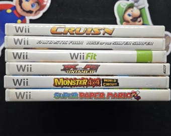 Nintendo Wii games cruis'n, Fantastic four, Fit ,FX, Monster, Super Paper mario