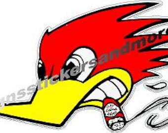 2 x Hush thrush muffler gas station sticker toolbox laptop mechanic