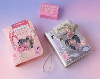 Kawaii Heart Binder Journal | K-Pop Photocard Album, Travel Diary
