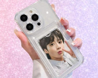 Photocard Phone Case | Clear Case with Photo Insert | K-Pop Bias Accessory