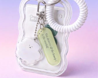 K-Pop Photocard Holder Keychain, Kawaii Fan Accessory