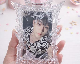 K-pop Photocard Holder – Crystal Ice Frame, Y2K PC Stand
