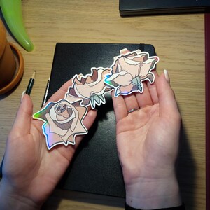 Schöne girly shiney Rosen Blumen Sticker Aufkleber Mädchen