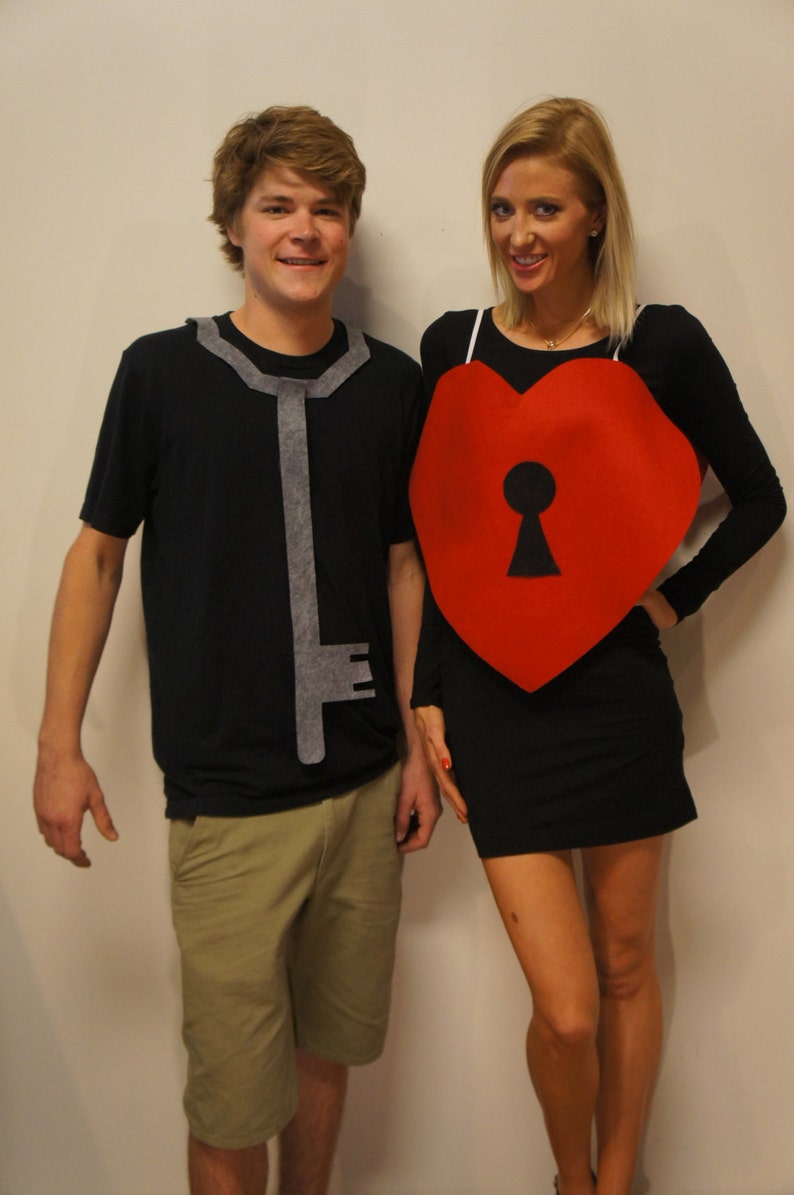 Key to Her Heart Couples Halloween Costume Pun play on words Etsy