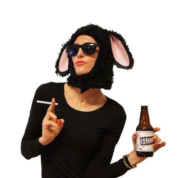 Das ursprüngliche schwarze Schaf-Lustiges Wortspiel-Halloween-Kostüm für Erwachsene, perfekt als einzigartiges kreatives Halloween-Kostüm für Damen und Herren Einfach und für alle Größen geeignet