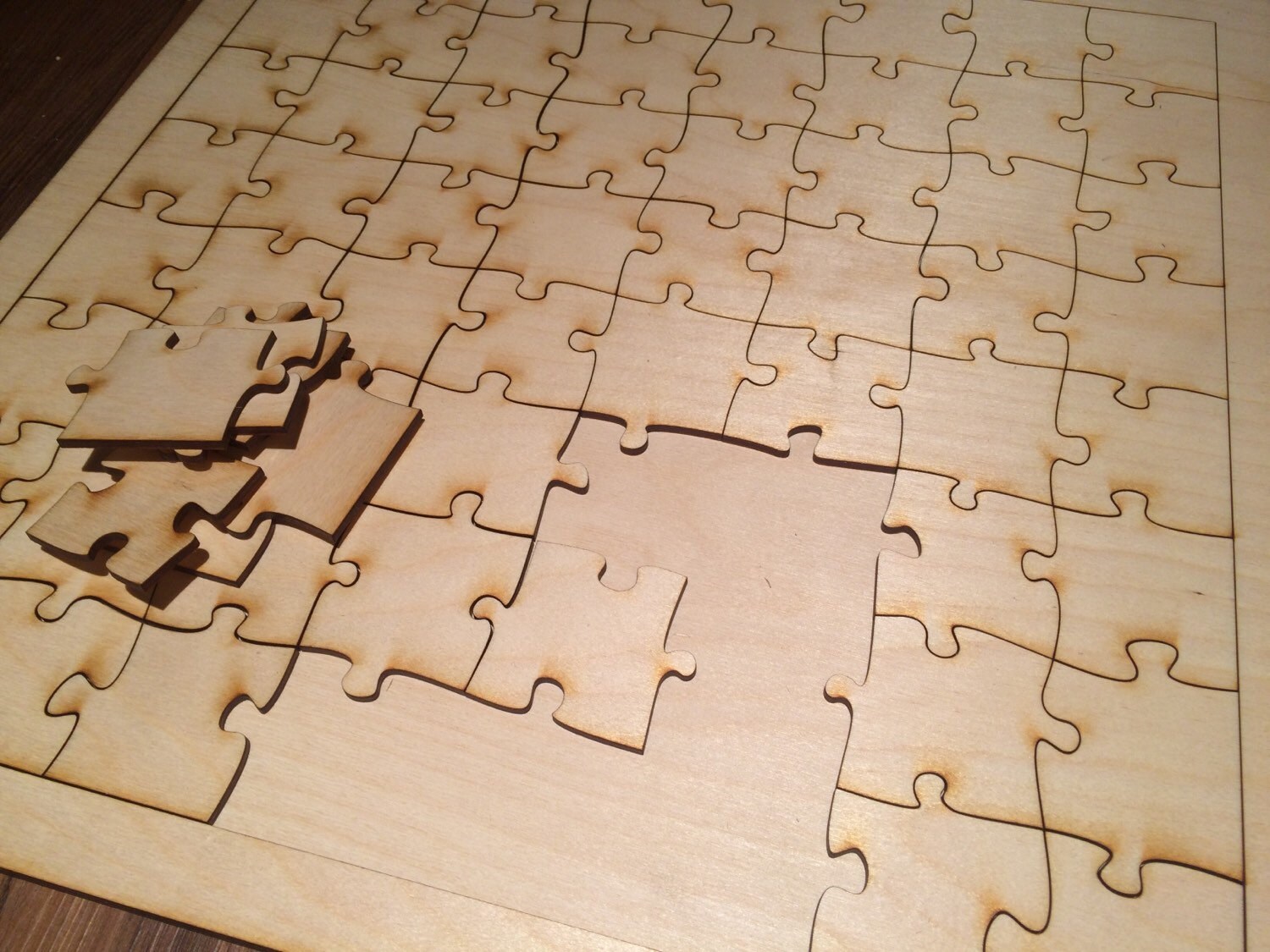 Blank Wooden Puzzle Toy Game DIY Childrens Art Paintable Color Etsy