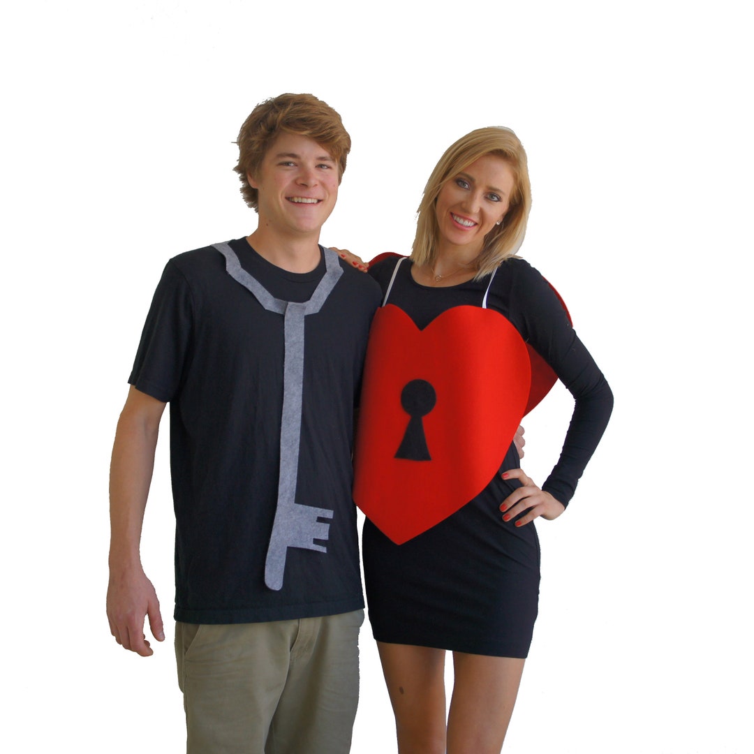 Key to Her Heart Couples Halloween Costume Pun Play on Words Adult ...