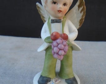 Vintage Ceramic November Angel BOY Brinn's Birthday Figurine Number 4MA-114