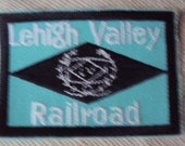 Vintage 1950s Lehigh Valley Railroad Train Travel Patch