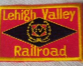 Vintage 1950s Lehigh Valley Railroad Train Travel Patch