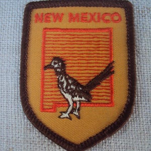 Vintage New Mexico Road Runner Travel  Patch