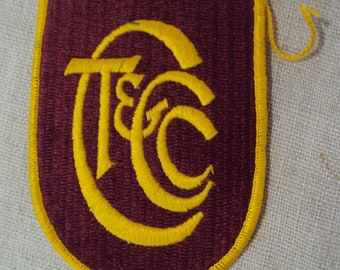 Vintage T C and C C Uniform Patch