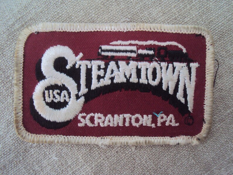Vintage SteamtownUSA Scranton PA Train Travel Patch