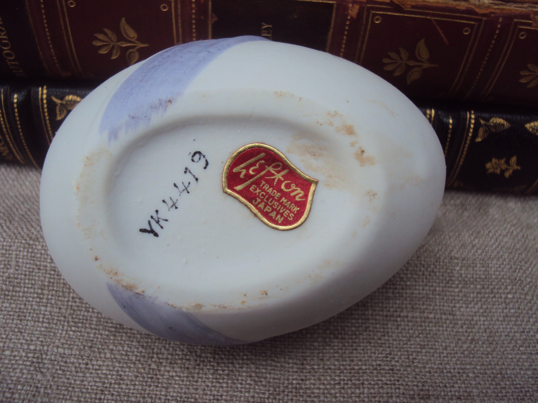 Lefton Labels Vintage Lefton China Cute Ceramic Trinket Box Hatching Chick Easter ...