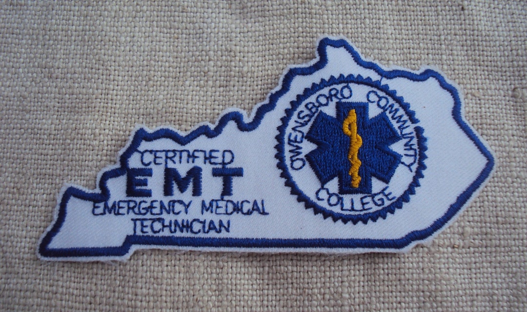 EMT Patch Emergency Medical Technician Embroidered Patch Collectible Patch