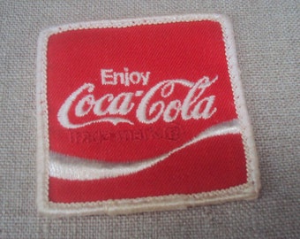 Vintage 60s Coser En Disfrutar Parche Uniforme De Coca Cola Usado