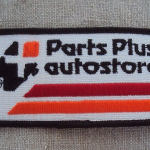 Vintage 70s Sew On Iron On Parts Plus Autostore Uniform Patch