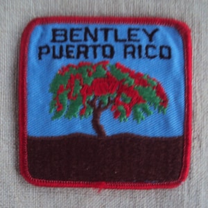 Vintage 1970s BENTLEY Puerto Travel Patch