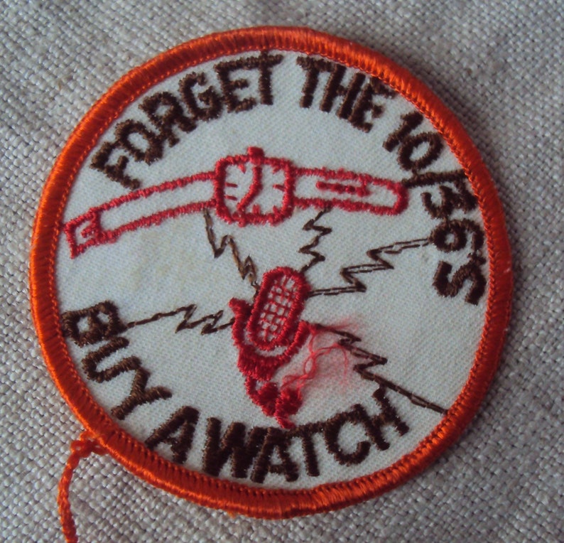 CB Time Patch Forget The 10/36s Buy A Watch CB Users Operators Sew On Patch image 1