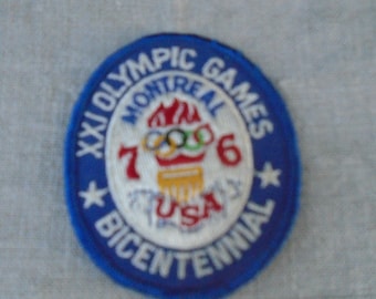 Vintage Olympic Summer Games USA Montreal '76 Sew On Patch