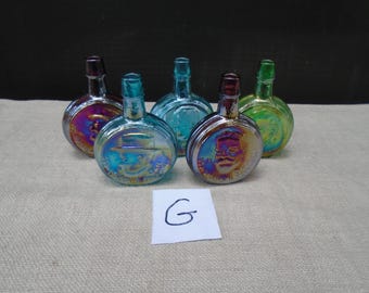 Vintage Wheaton Presidential Glass Bottles Group G