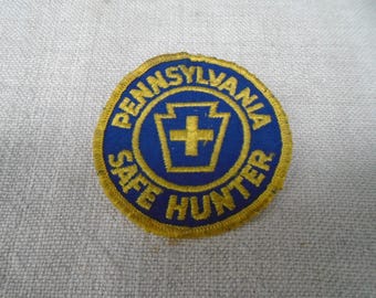 Naszywka z lat 60. z motywem Pensylwanii Safe Hunter