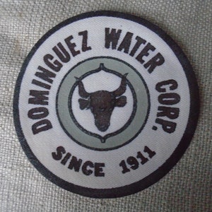 Vintage Dominguez Water Corp  Iorn On Sew On Patch