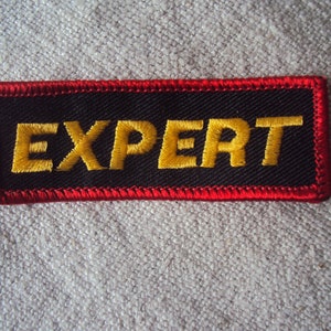 Vintage 1970s Expert Patch