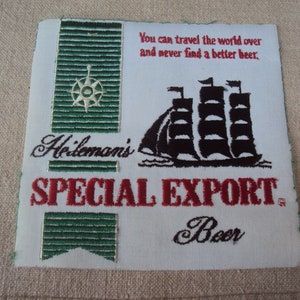 Vintage Large Heilman&#39;s Special Export Beer Jacket Uniform Sew On Iron On Patch