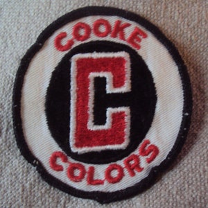 Vintage 60s  Cooke Colors Uniform  Sew On Patch