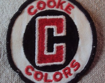 Vintage 60s  Cooke Colors Uniform  Sew On Patch