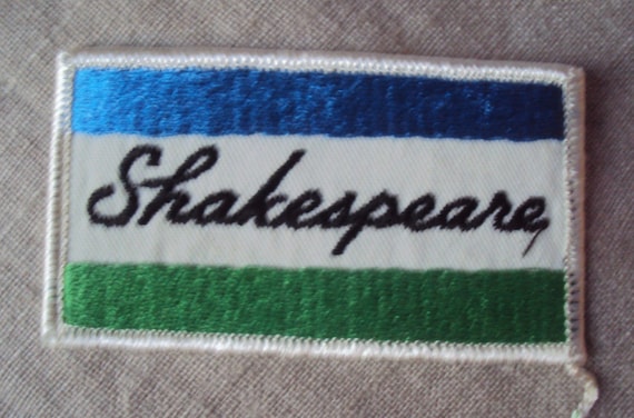 Vintage Shakespeare Fishing Rod and Reels Company Patch -  Canada