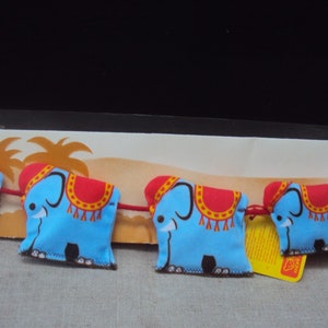 Chocalho de bebê vintage STEIFF Circo Elefante Desfile Carrinho de Brinquedo Steiff Colecionável Steiff 6406/30 Fabricado na Alemanha Ocidental Presente para Amantes de Elefantes