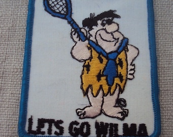 vintage Fred Flintstone Comic Lets Go Wilma Aufnäher