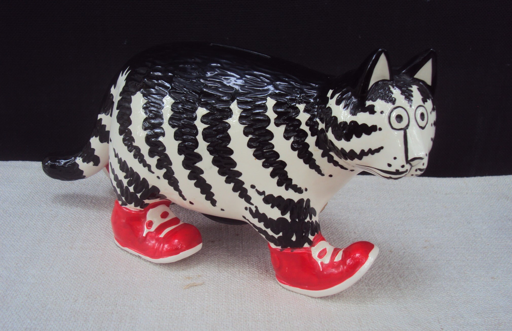 B Kliban CAT ムーンライト セレナーデ 300ピース【激レア希少品】 Vintage Rare B. Kliban Cat Bank Black & White Tabby Cat Red
