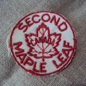 Vintage Second Maple Leaf  CANADA maple leaf Travel Patch