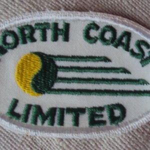 Vintage 1960s North Coast Limited Railroad Train  Travel Patch