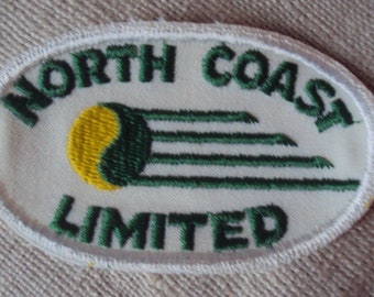 Vintage 1960s North Coast Limited Railroad Train  Travel Patch